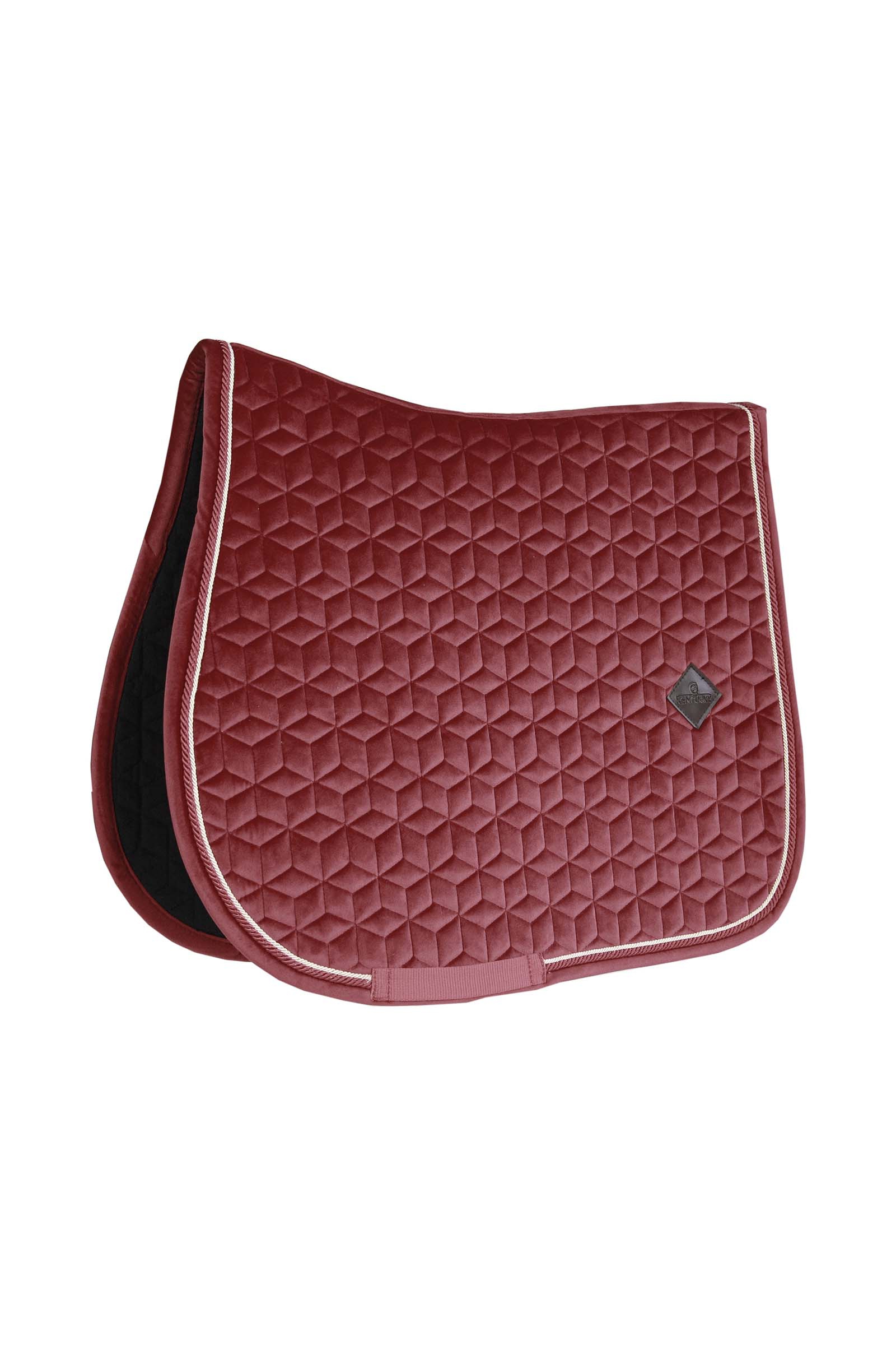 Burgundy Dark Red Kentucky Horsewear Velvet Czaprak skokowy