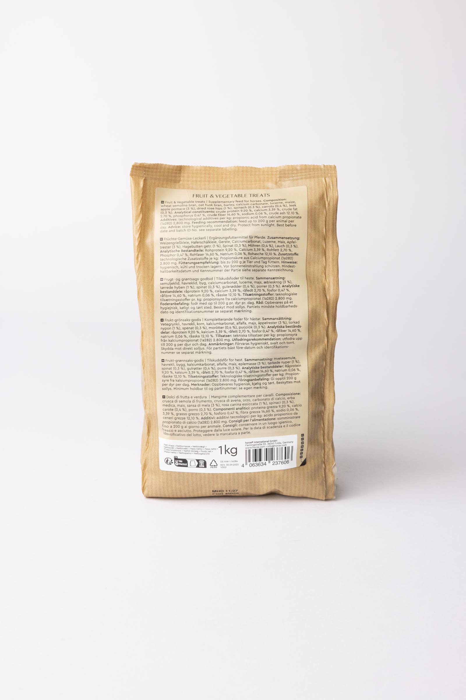 Horze Biscuits Fruits & Veggies, Przysmaki dla koni 1 kg