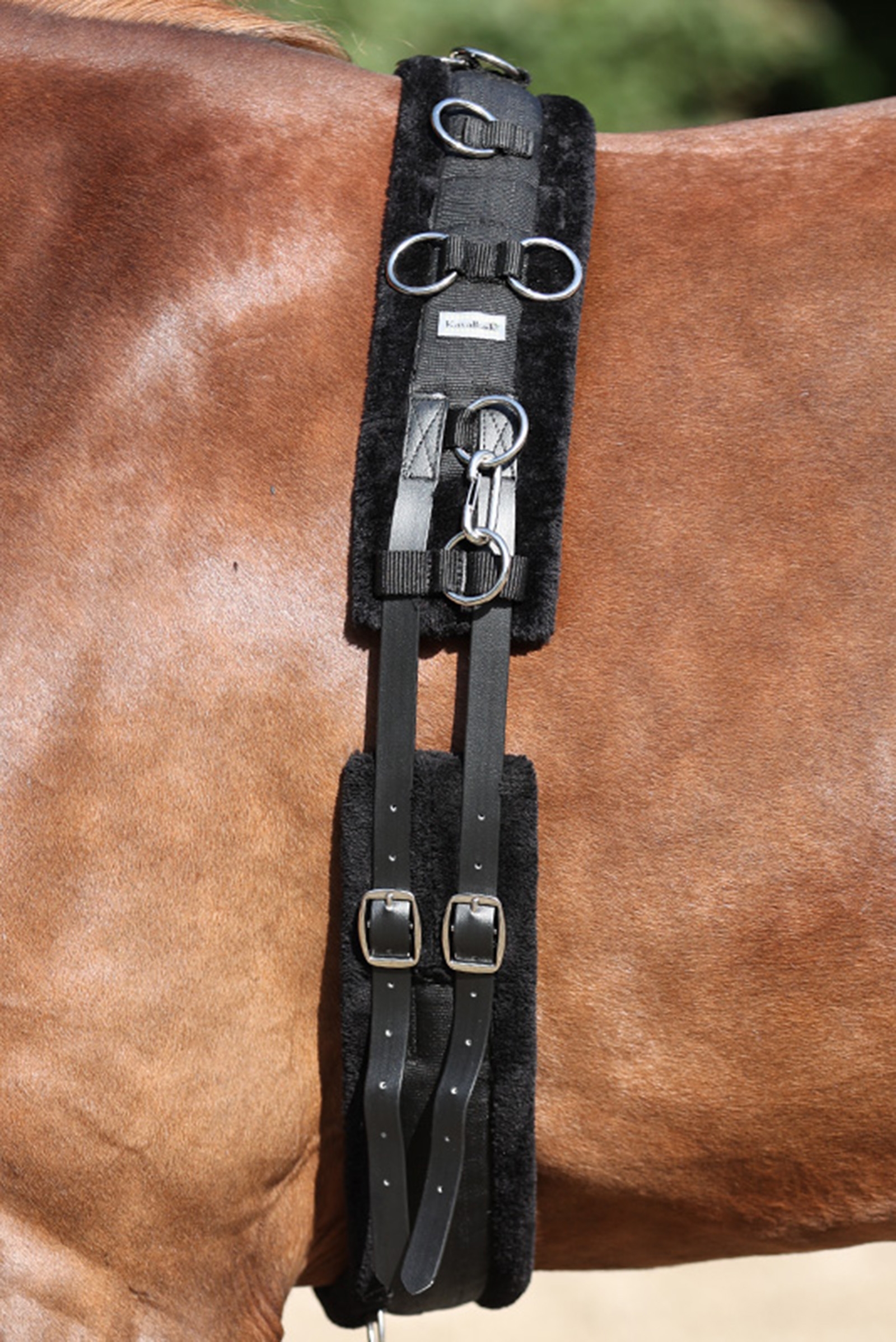 Popręg Kavalkade ze sztucznym futerkiem