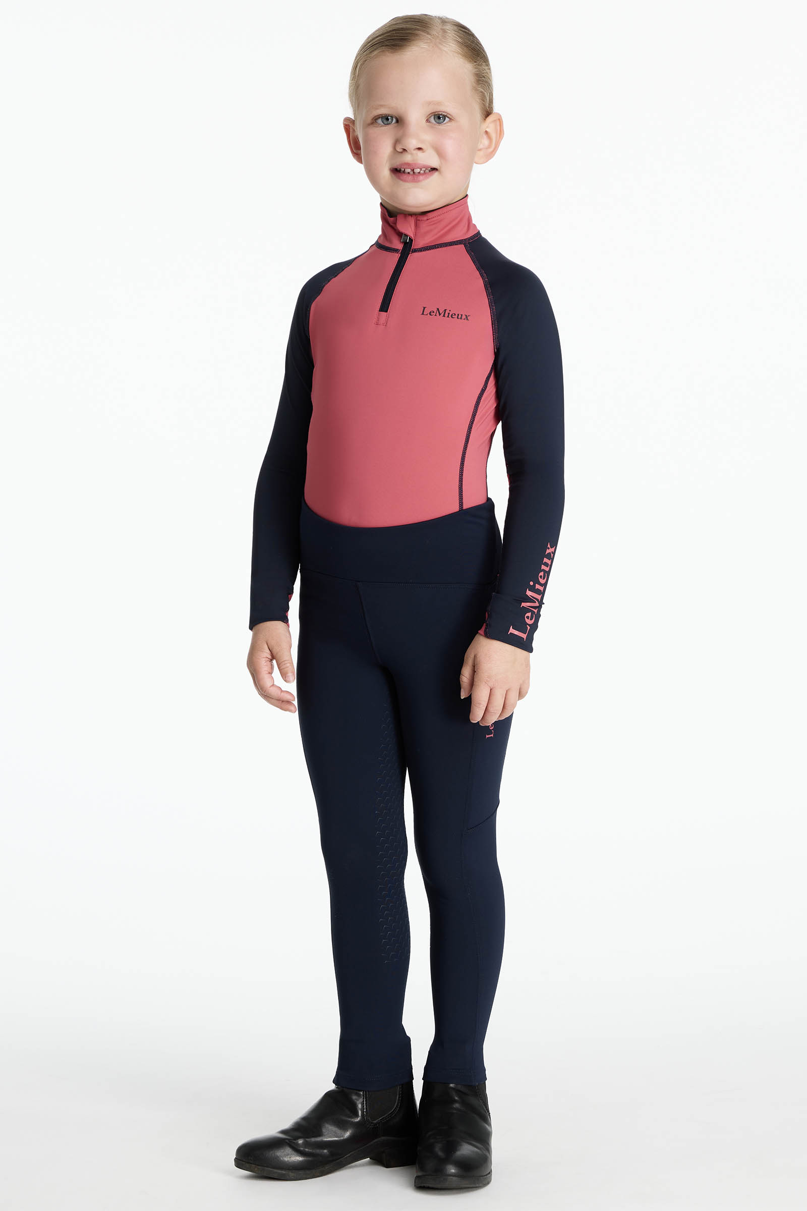 LeMieux Mini Nora dziecięce bryczesy z miękkim wnętrzem i elastycznym pasem