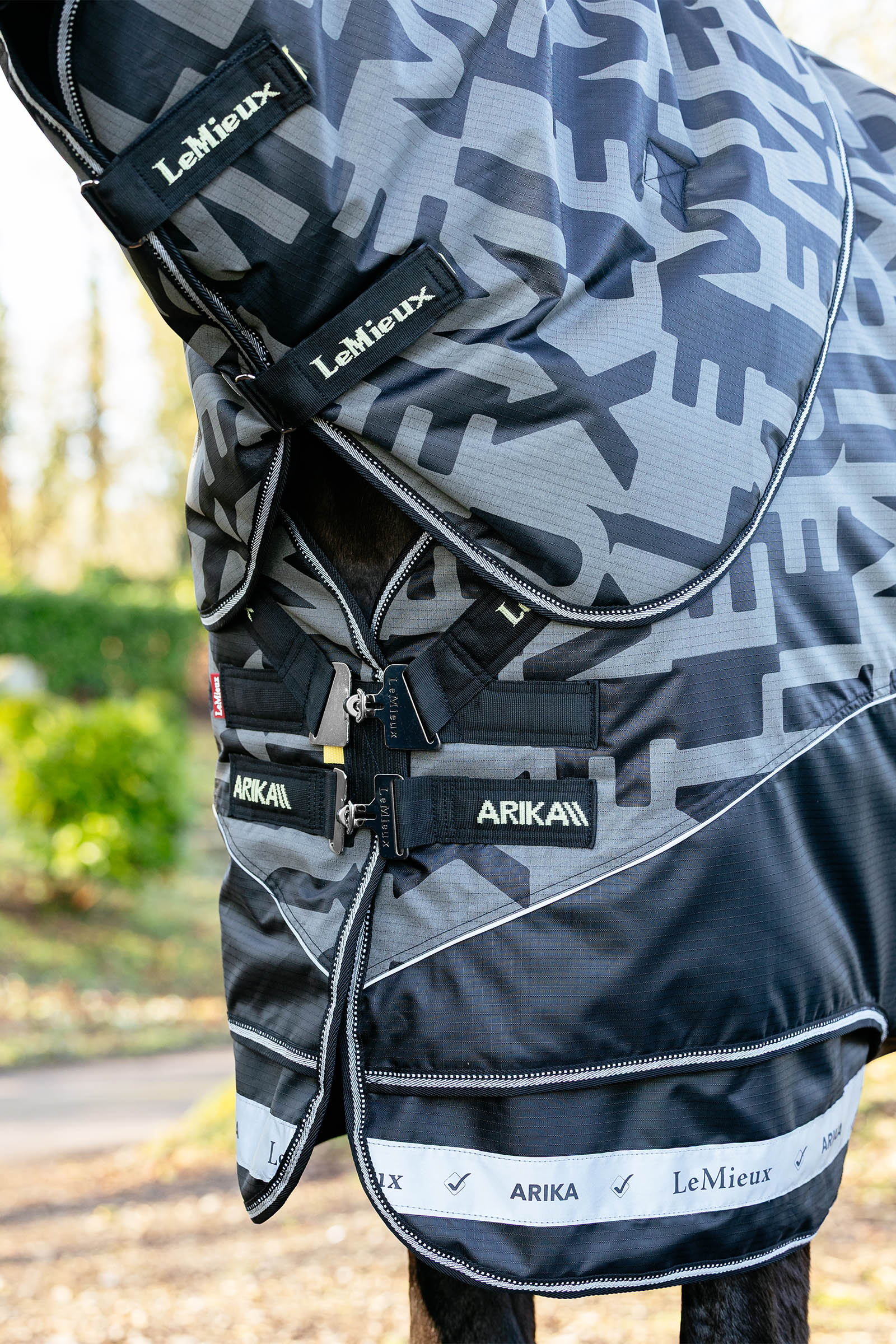 LeMieux Arika Reflective Turnout Rug With Detachable Neck, 100 g