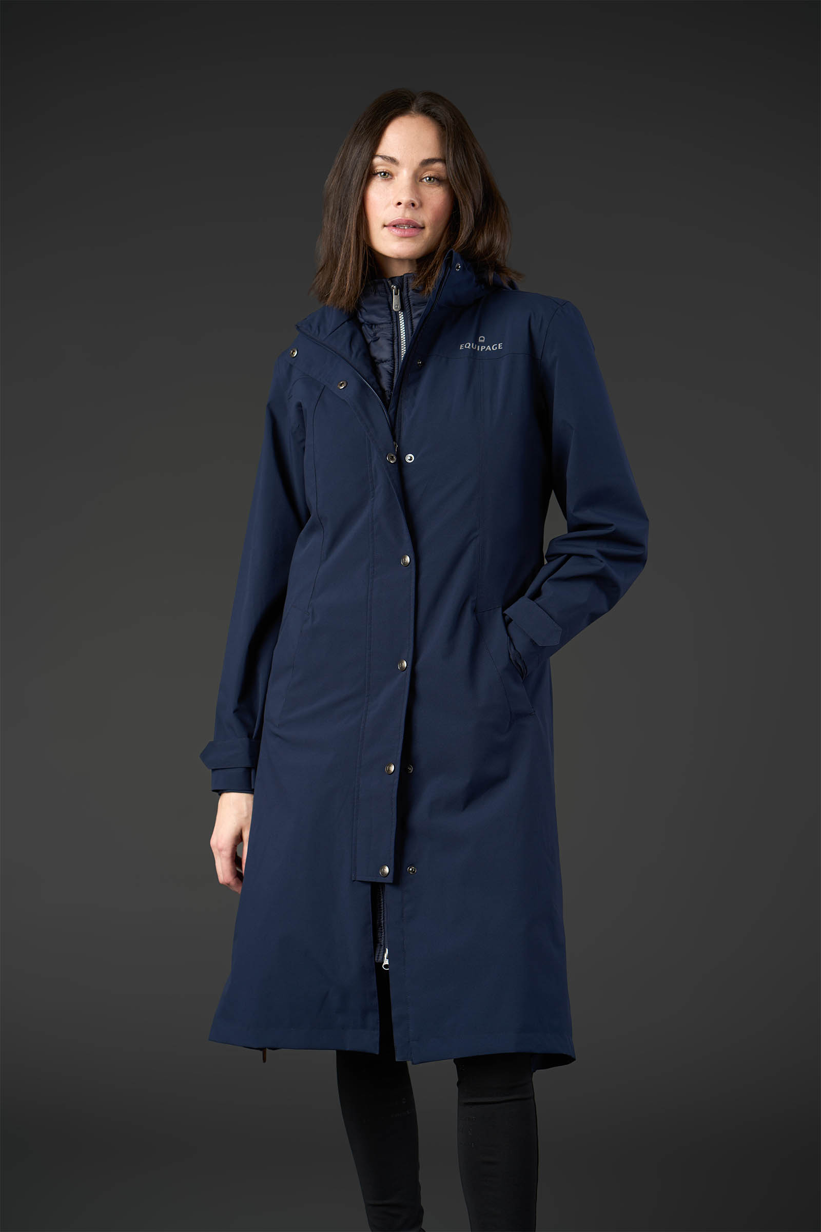 Equipage Heaven Padded Long Rain Coat