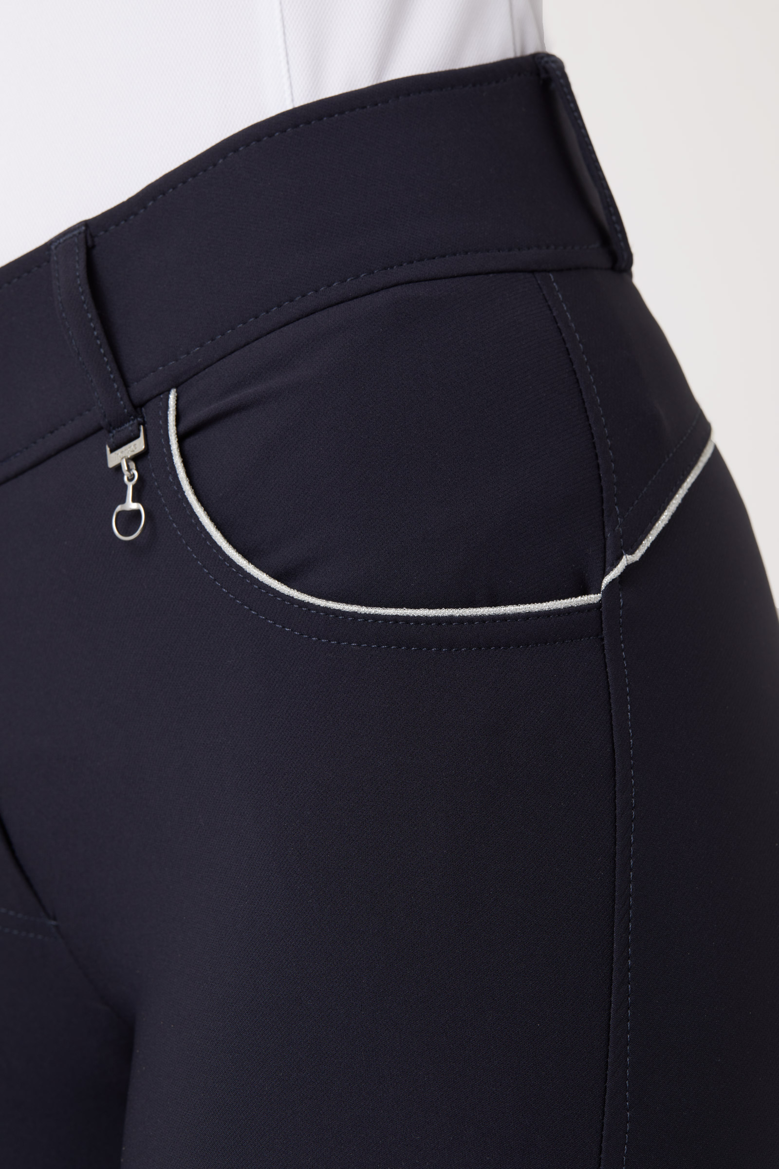 Damskie bryczesy Horze Aubrey z wysokim stanem i pełnym lejem silikonowym