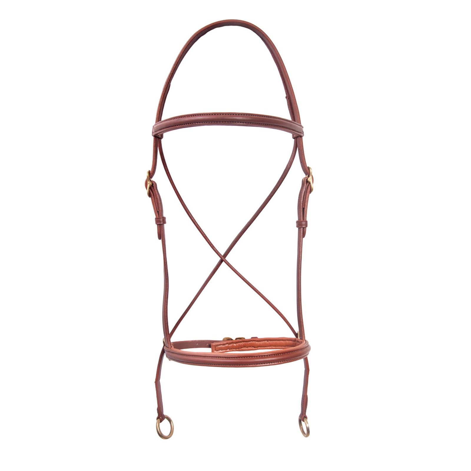 Nagł&oacute;wek Karlslund Bitless, Brązowy/mosiądz