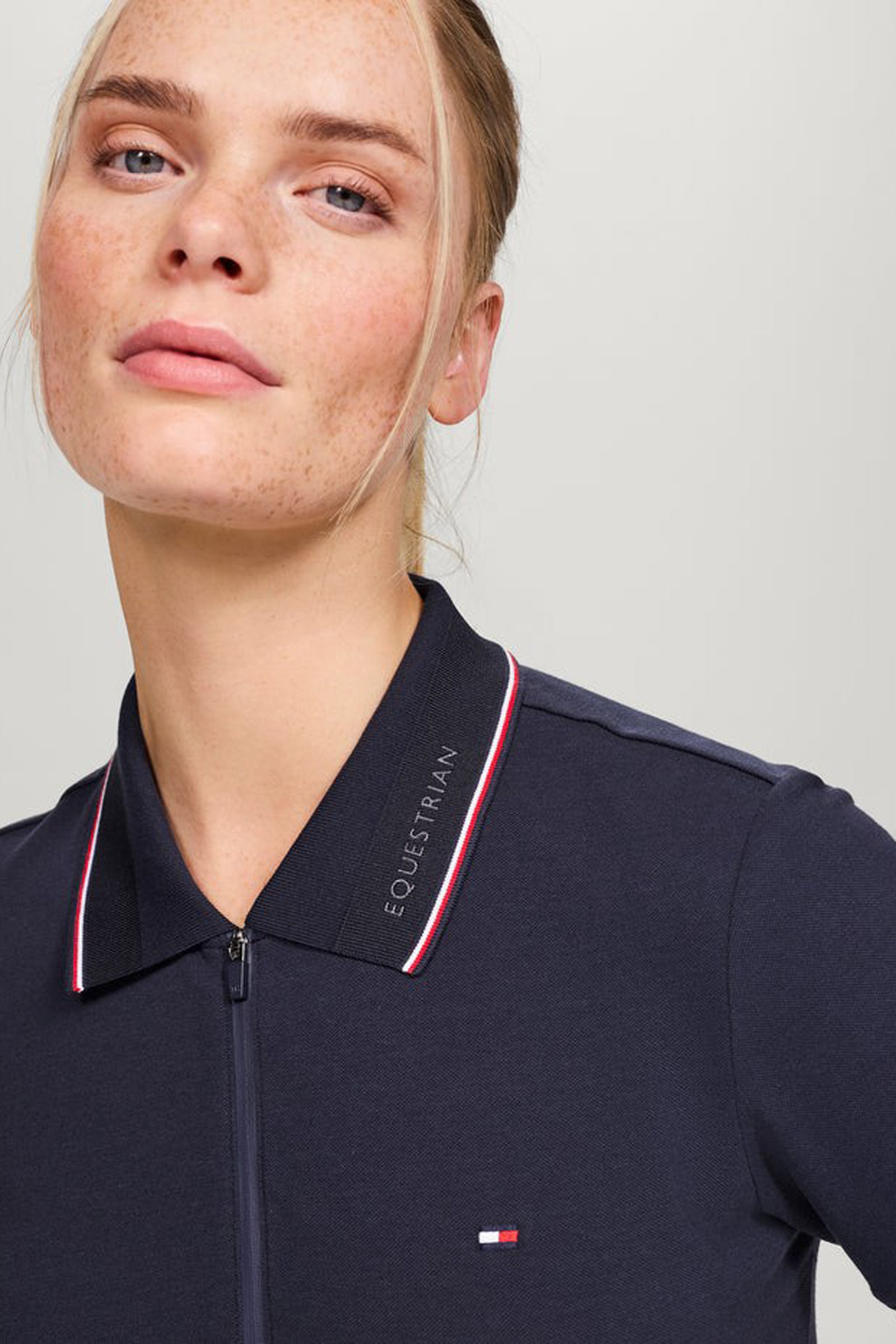 Tommy Hilfiger Equestrian Camden damska koszulka polo na zamek