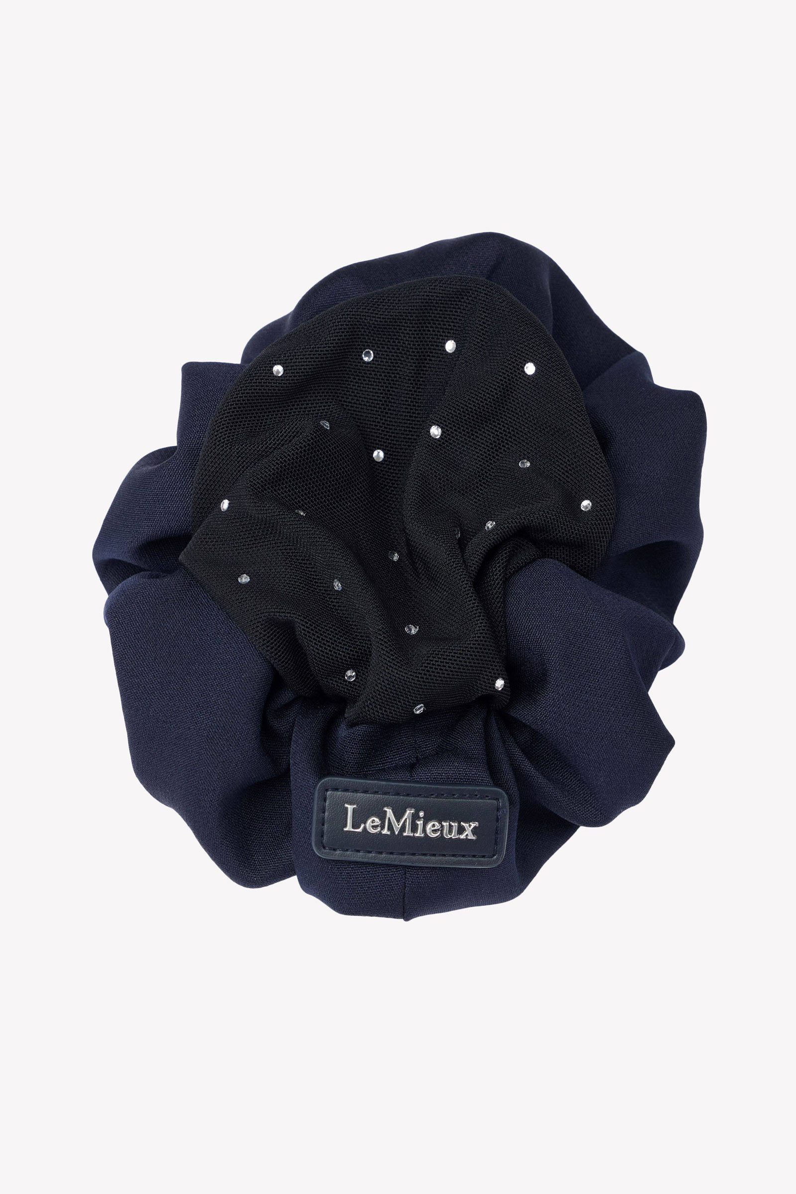 Navy/Black LeMieux gumka do włosów z kryształkami i siatką na włosy