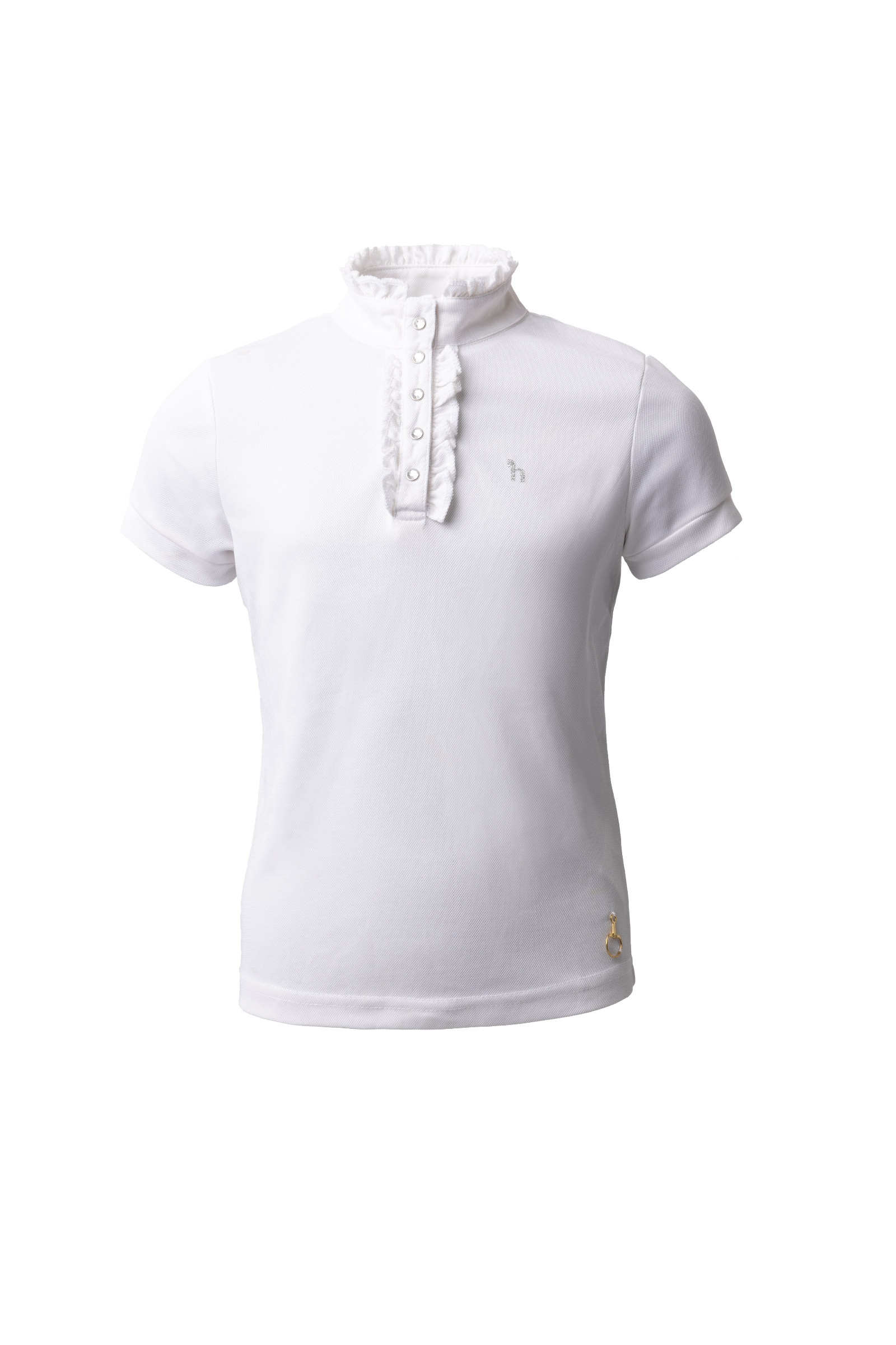 Dziecięca koszula konkursowa Horze Christel z krótkim rękawem i falbanką