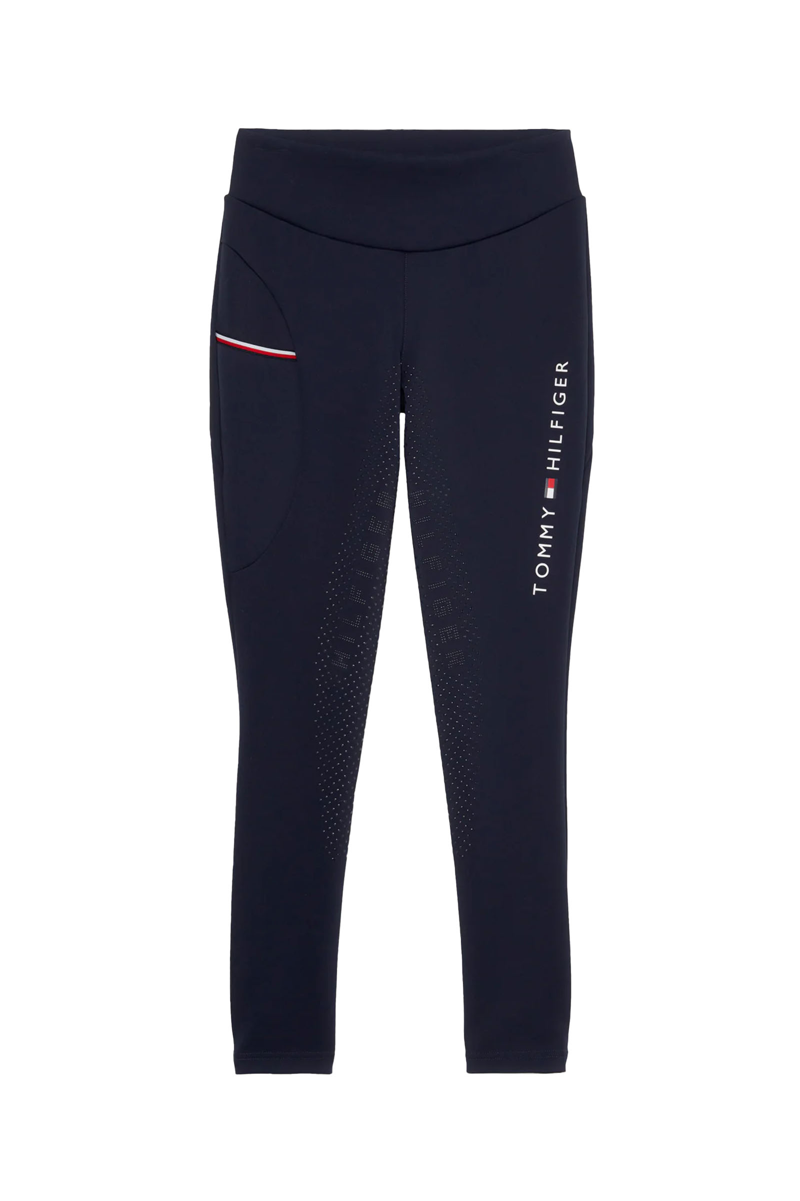 Tommy Hilfiger Equestrian Elmira Legginsy Na Cały Rok z Pełnym Gripem