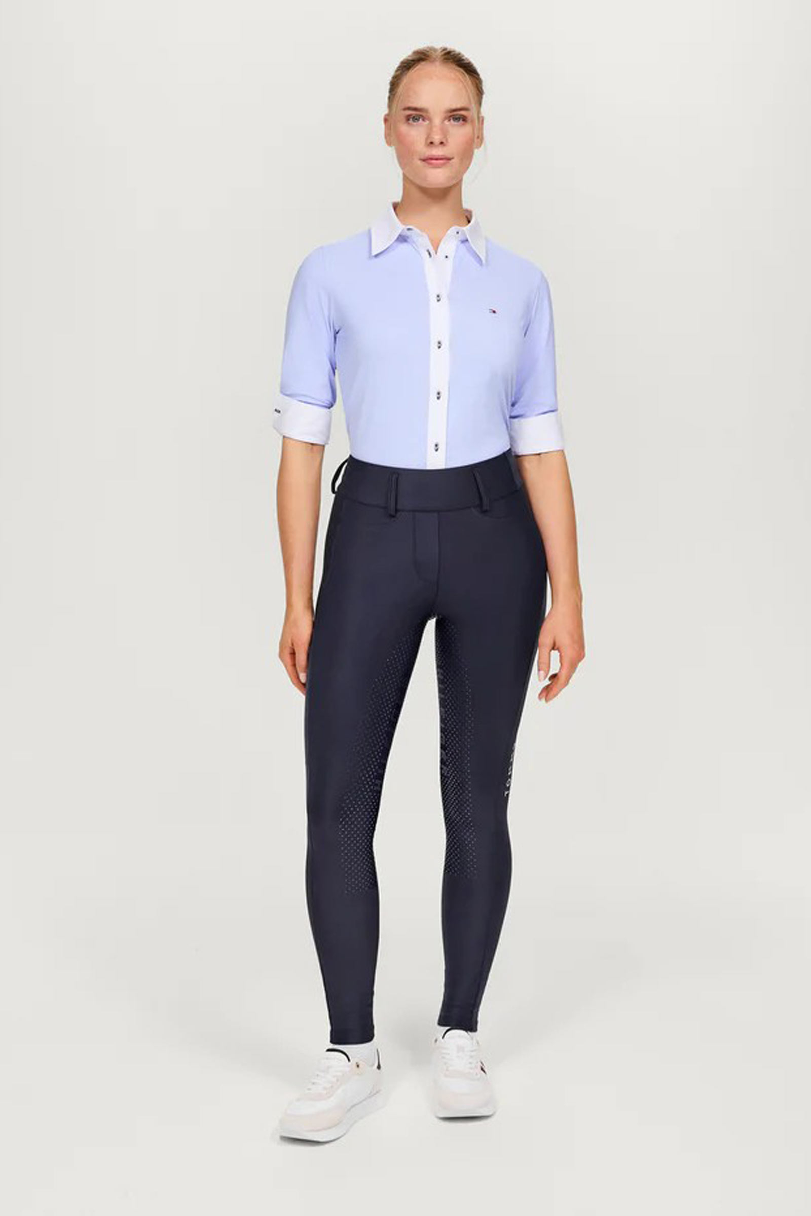 Tommy Hilfiger Equestrian Highland damskie hybrydowe bryczesy z pełnym lejem silikonowym