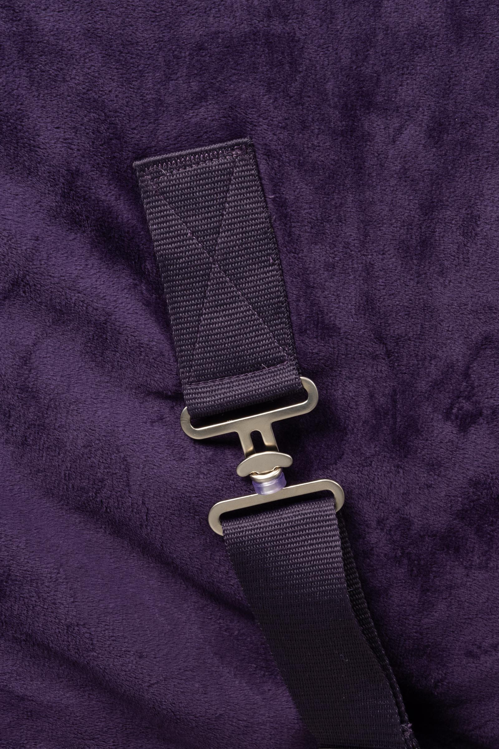 Derka polarowa Horze Lincoln z futerkiem na kołnierzu