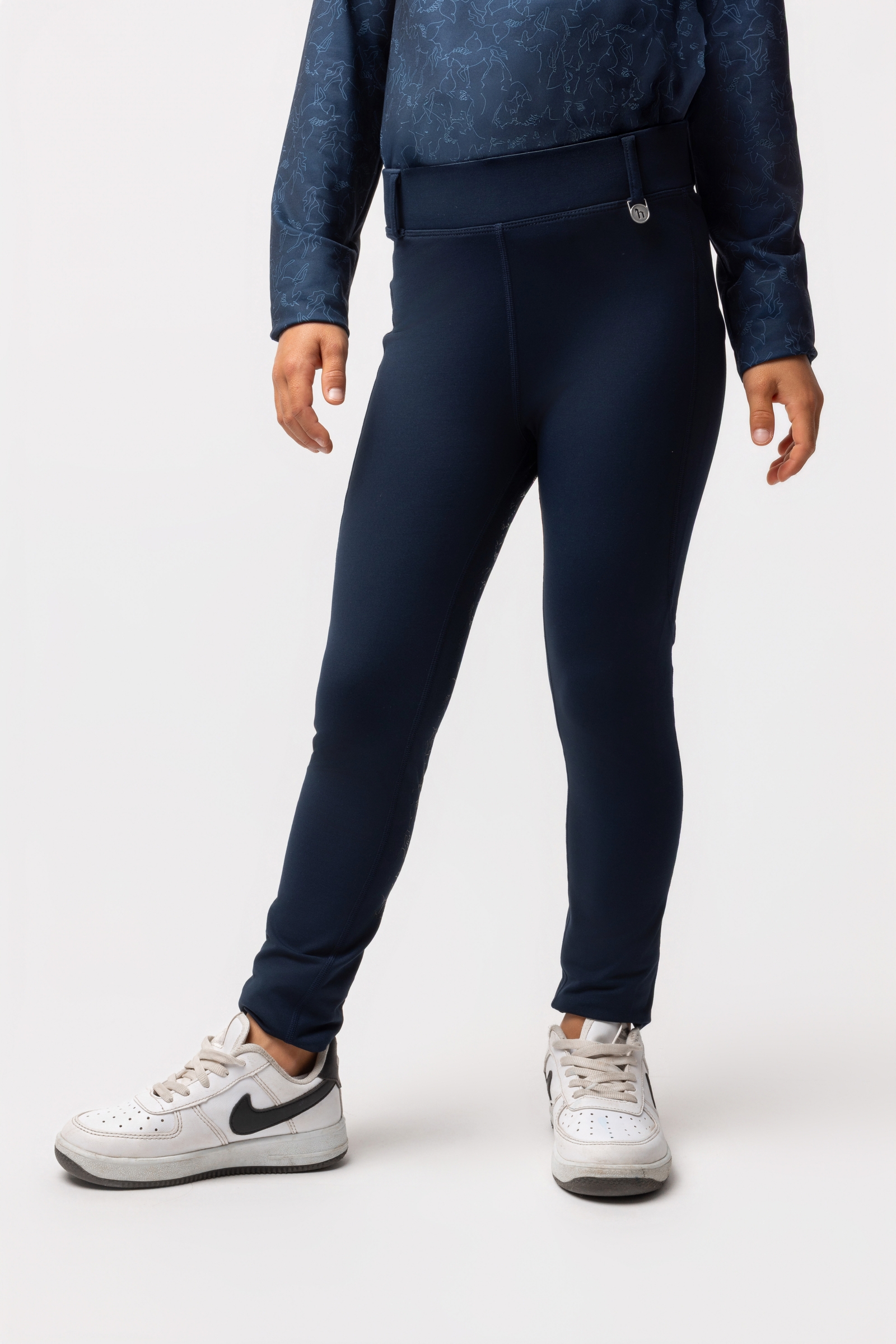 Horze Dea dziecięce termo bryczesy z pełnym lejem