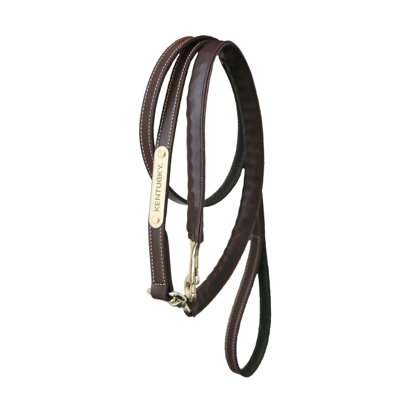 Uwiąz Kentucky Horsewear Leather Covered Chain Lead