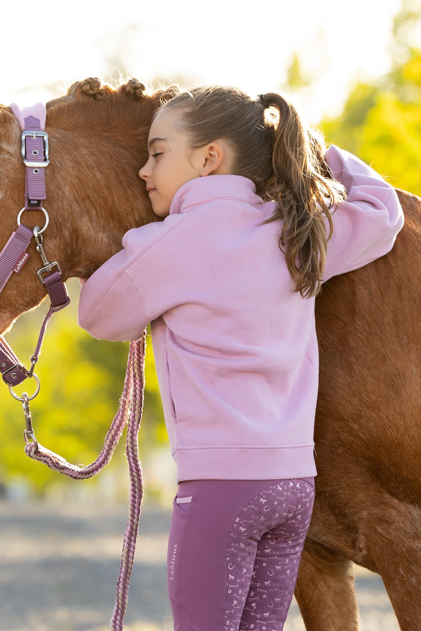 LeMieux Mini Quinn bluza dziecięca z ćwierćzamkiem