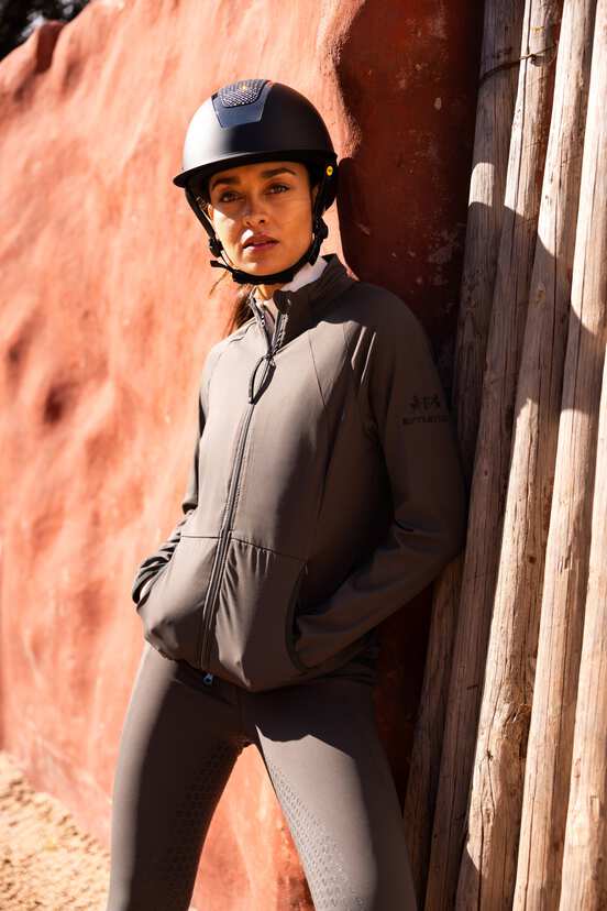 Tailored elegance for golden hour rides