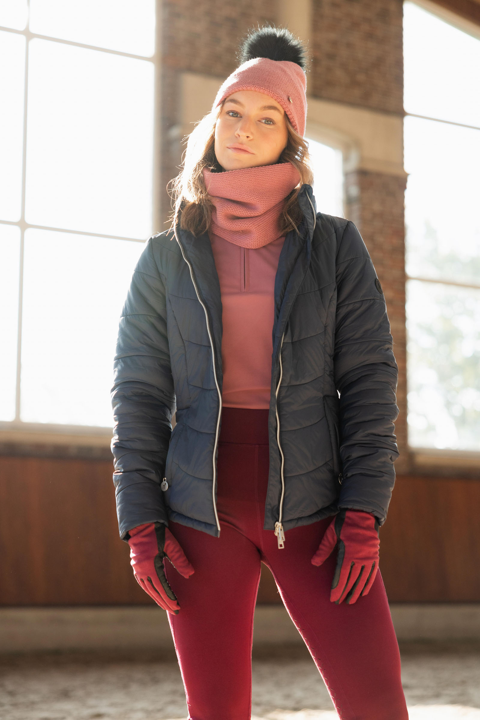 Horze Astrid Pikowana kurtka jeździecka 