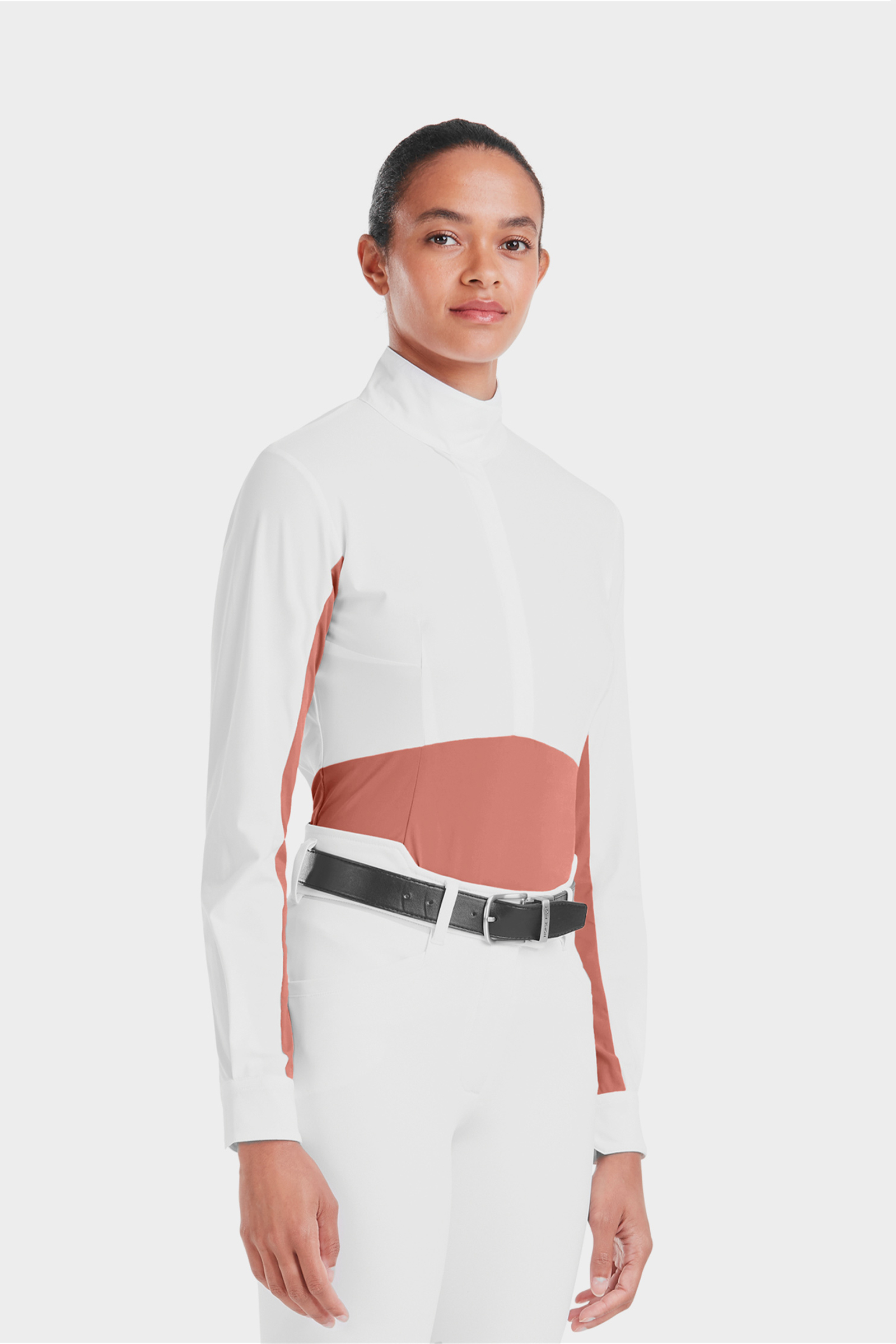 Brick Dust Horse Pilot Monica damska koszula konkursowa z długim rękawem