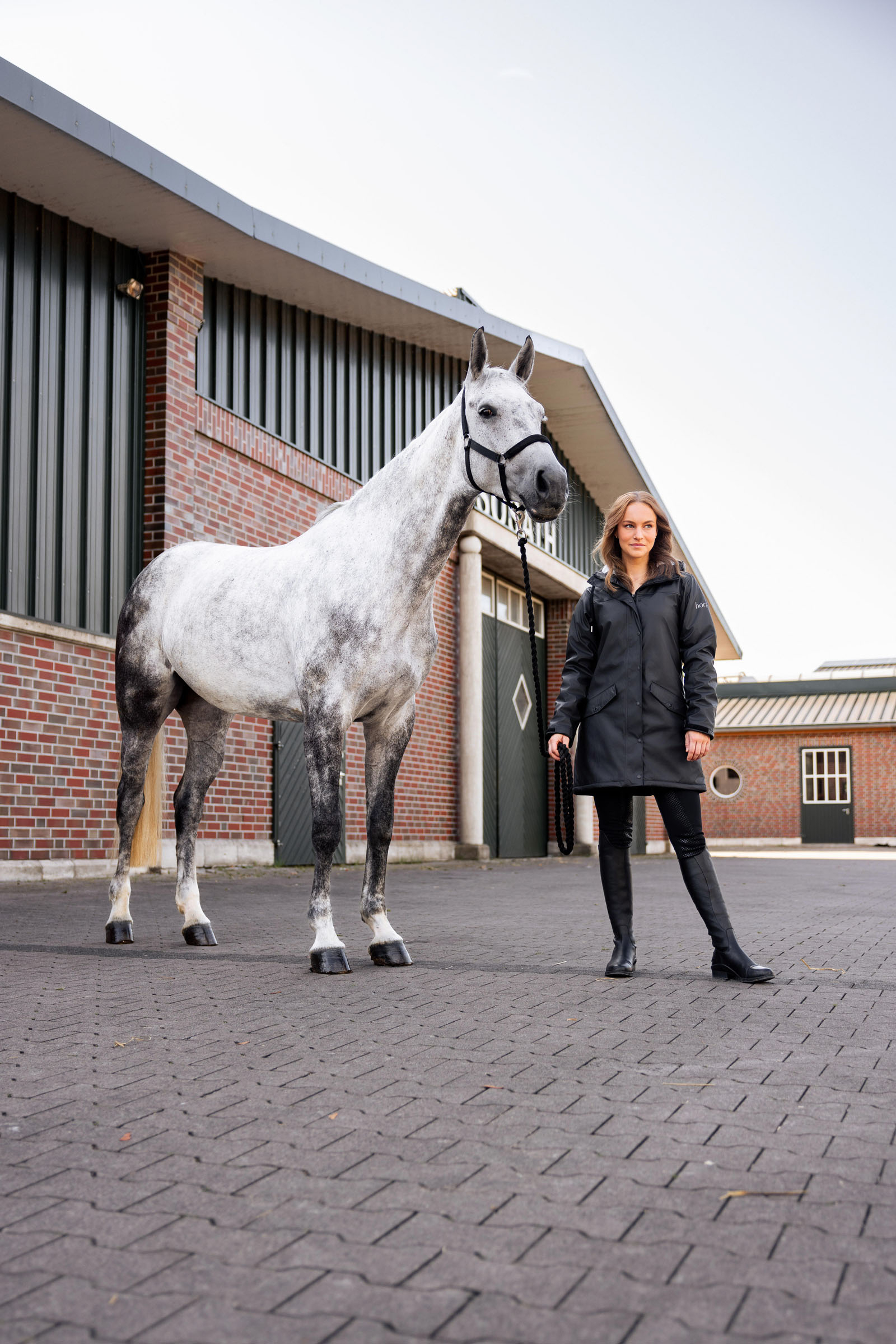 Damska kurtka przeciwdeszczowa z polarem Horze Billie