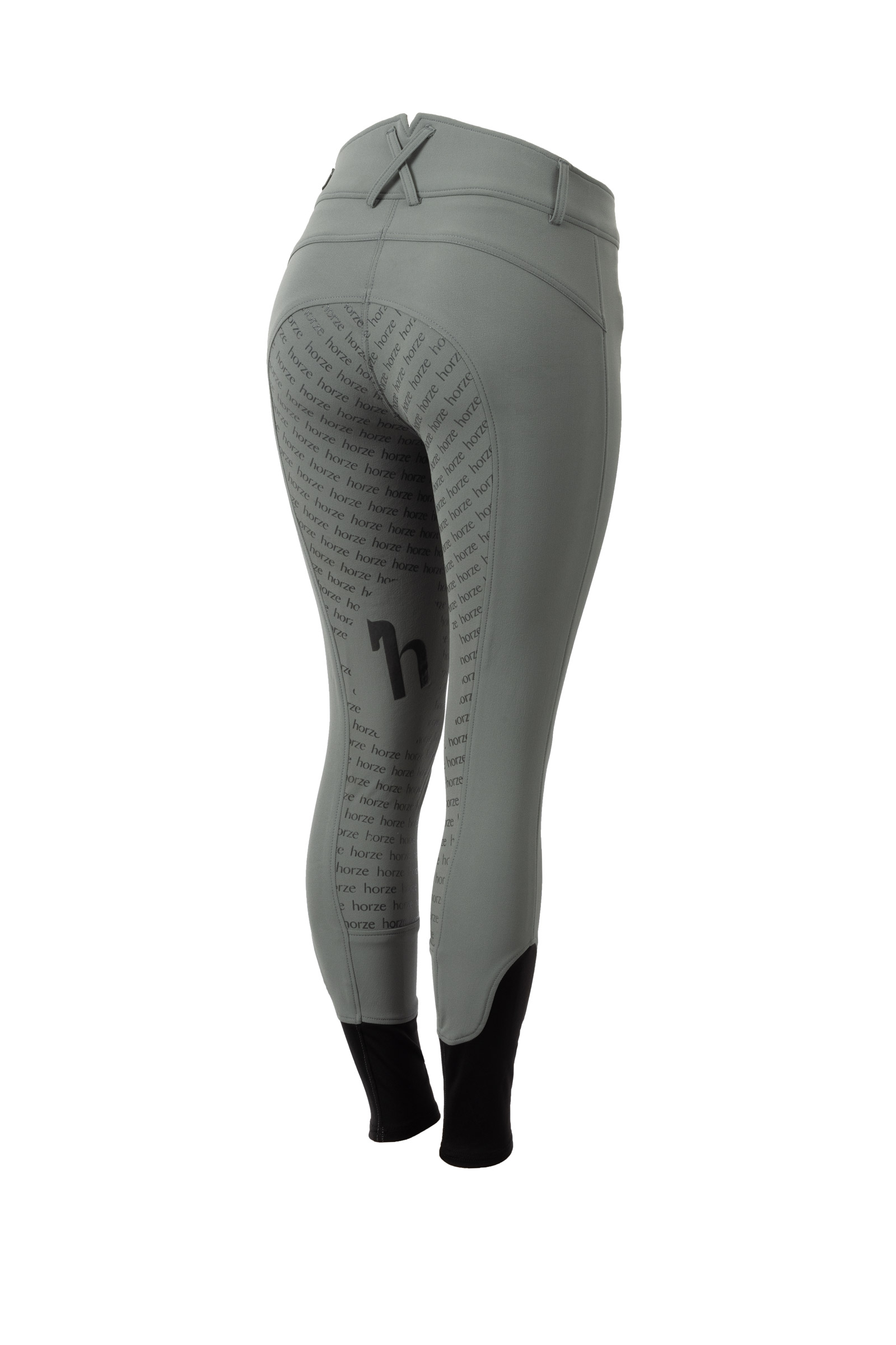 Rosemary green Bryczesy damskie z wysokim stanem, z silikonowym lejem Micro FS