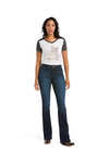 Damskie jeansy Ariat Real High Rise Ballary o kroju bootcut