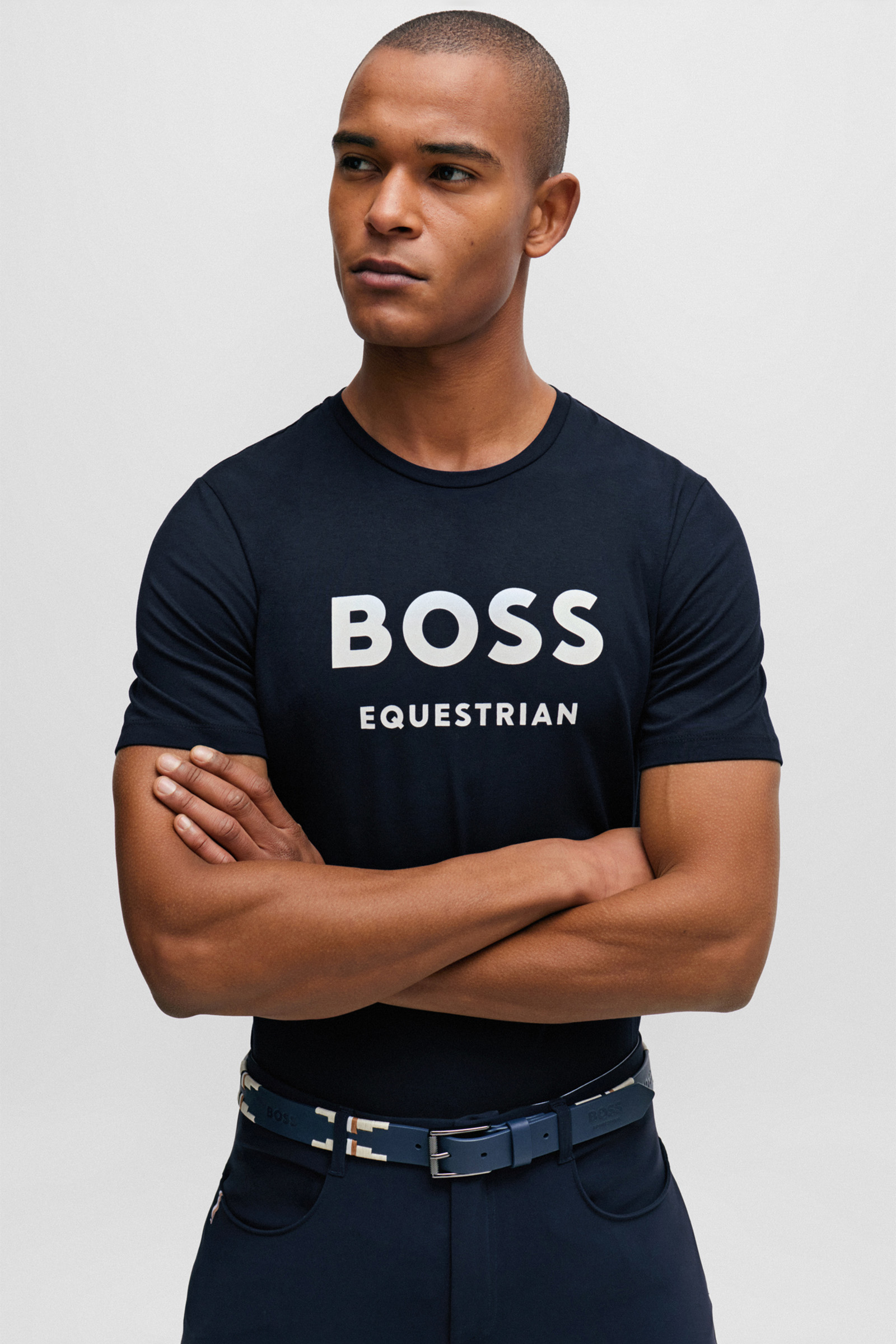 T-shirt Boss Pierce z logo