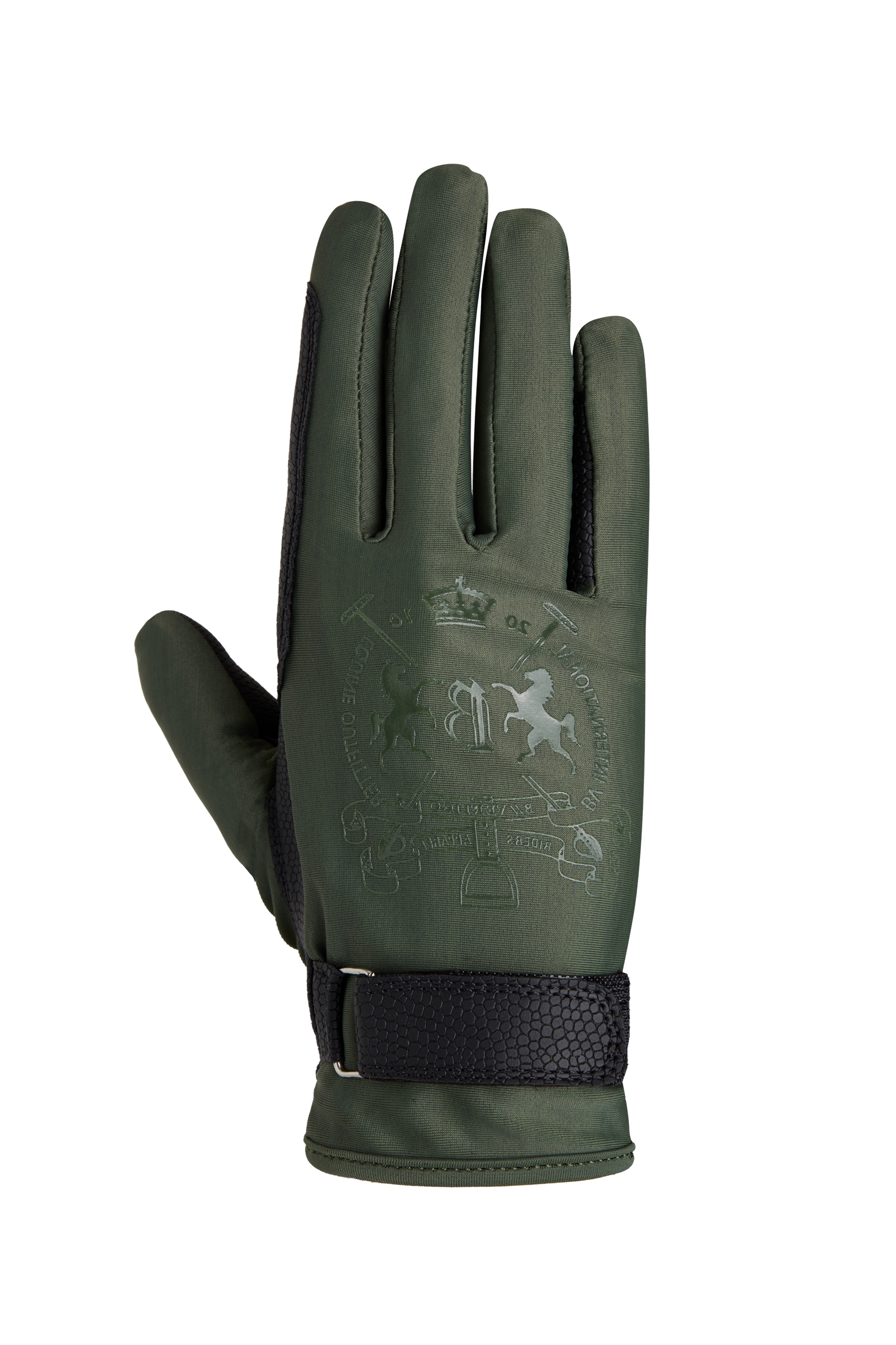 B Vertigo Laia Damskie rękawiczki jeździeckie z nadrukiem logo